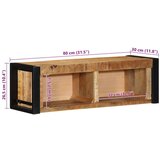 vidaXL TV ormarić 80x30x25 cm Puno grubo drvo Mango | shoptok.hr
