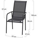 Ambia Garden VRTNA GARNITURA jeklo siva siva | Shoptok.si