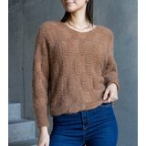 Gemre Dark beige sweater with Neveri neckline | shoptok.hr