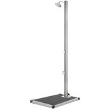 vidaXL vrtni tuš s sivim podstavkom 220 cm nerjaveče jeklo cene