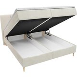 MID.YOU POSTELJA Z VZMETNICO 140 cm x 200 cm , les, tekstil, leseni material bež | Shoptok.si