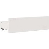 vidaXL Knjižna postelja brez vzmetnice bela 90x190 cm trdna borovina | Shoptok.si