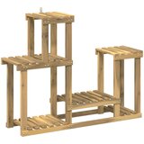  Stalak za biljke Bijela 90 x 25 x 73 cm Čvrsto drvo akacije | shoptok.hr