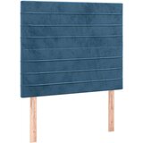  Posteljni okvir z vzglavjem temno moder 120x200 cm žamet, (20903139) | Shoptok.si