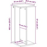  Stalak za biljke Dimljeni Hrast 25 x 25 5 x 60 5 cm | shoptok.hr