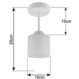 Brilagi LED plafonski luster RETRO GLASS 1xE27/60W/230V pr. 10 cm beli Slike