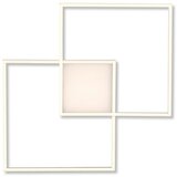 Lesnina-XXXL stropna led-svetilka asmin, srebrna, 2 x 16,5 w | Shoptok.si