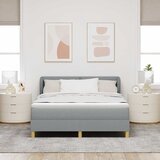  s opruga kutije Svjetlosiva 140 x 190 cm tkanina | shoptok.hr