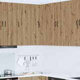 vidaXL Stenska kuhinjska omarica z vrati Umetni hrast 57 x 57 x 100 cm | Shoptok.si