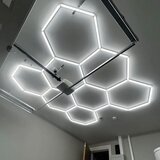  Hexagon LED tube 8 heads light 280W 6500K 2450*2360mm | Eponuda.com