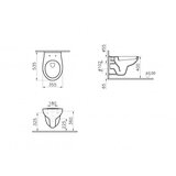 Vitra Konzolna šolja VITRA S20 ROUND 53.5 cm (5959L003-0075) | Eponuda.com