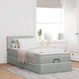 vidaXL okvir za krevet s madraca svjetlosivi 80x200 cm baršunasti | shoptok.hr