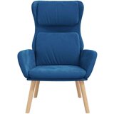  Stolica za opuštanje plava baršunasta | shoptok.hr