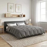  Zimska pokrivača Svijetlo siva 200 x 200 cm Mikrovlakna | shoptok.hr