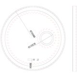 Linni ogledalo 1117 led black fi70 | ePonuda.com