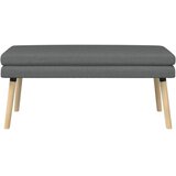  Klupa s dvostrukim slojem Tamnosiva 110 x 40 x 47 cm Tkanina | shoptok.hr