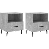 vidaXL Noćni ormarići 2 kom boja betona 40x35x47 5cm konstruirano drvo | shoptok.hr