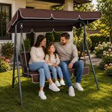  Vrtna ljuljačka za 3 osobe sa 2 jastuka/madraca Cushions – smeđa | shoptok.hr