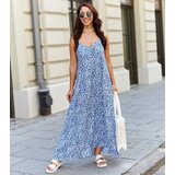 UR/CEO Blue loose spaghetti strap dress Lajla | shoptok.hr