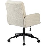 MID.YOU VRTLJIVI STOL kovina, tekstil črna, bež | Shoptok.si