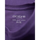 Ombre Men's classic cotton BASIC T-shirt - purple | Shoptok.si