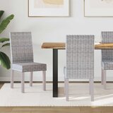 vidaXL Jedilni stol 2 pcs Bela pranja 45 x 54 x 93 cm | Shoptok.si