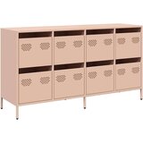 vidaXL Komoda ružičasta 135x39x73,5 cm hladno valjani čelik | shoptok.hr