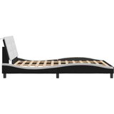  Okvir kreveta LED crno-bijeli 140 x 200 cm od umjetne kože | shoptok.hr