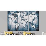  Slika - World Map: Ink Triptych 90x60 | shoptok.hr