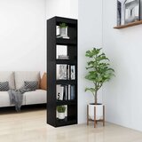 vidaXL knjižna omara za razdelitev prostora črna 40x30x167,5 cm | Shoptok.si
