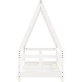  Okvir za dječji krevet bijeli 70 x 140 cm od masivne borovine | shoptok.hr