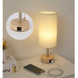  Brilagi - Stona lampa sa USB portom TABLON 1xE27/25W/230V hrast/bež/krem | Eponuda.com