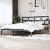 Furnova Posteljni okvir siv iz borovine 200x200 cm, (21943020) | Shoptok.si