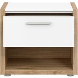 Hom`in NOČNA OMARICA, barve hrasta, bela | Shoptok.si