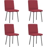 Furnova Jedilni stoli 4 kosi vinsko rdeče umetno usnje, (21928255) | Shoptok.si