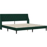  Okvir za krevet Tamnozelena 200 x 200 cm Baršun - Tamnozelena 200 x 200 cm | shoptok.hr
