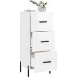  Komoda sjajna bijela 34 5 x 34 x 90 cm od konstruiranog drva | shoptok.hr