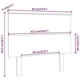  Uzglavlje za krevet boja meda 94 x 6 x 82 5 cm masivna borovina | shoptok.hr