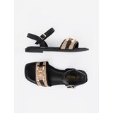 GOODIN Black sandals with leather insole | Shoptok.si