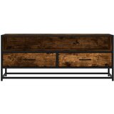 TV ormarić boja dimljenog hrasta 100x34 5x40 cm konstruirano | shoptok.hr