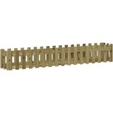vidaXL Vrtna visoka greda z ograjico 200x30x30cm impregnirana borovina | Shoptok.si