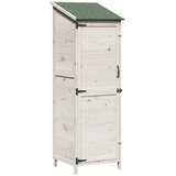  Vrtna Šupa Bijela 59,5 x 56 x 176,5 cm Konstruirano drvo | shoptok.hr
