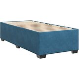 vidaXL Box spring postelja z vzmetnico modra 90x190 cm žamet, (21305386) | Shoptok.si