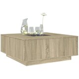  Stolić s beskonačnim LED svjetlima boja hrasta 100x100x40 cm | shoptok.hr