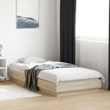 Furnova Posteljni okvir brez vzmetnice hrast 100x200 cm inženirski les, (21936351) Cene
