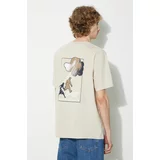 Barbour Pamučna majica Portland Tee za muškarce, boja: bež, s tiskom, MTS1253