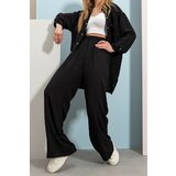 Trend Alaçatı Stili Two-Piece Set - Black - Relaxed fit Cene