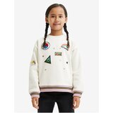 Desigual Verde Cream Sweatshirt for Girls - Girls Cene