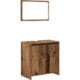 vidaXL Kopalniško pohištvo 4 kosa starinski les inženirski les | Shoptok.si