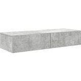 Maison Chic Stenska polica - Viseča Polica s predali betonsko siv 100x36x19 cm inž. les, (21793451) | Shoptok.si